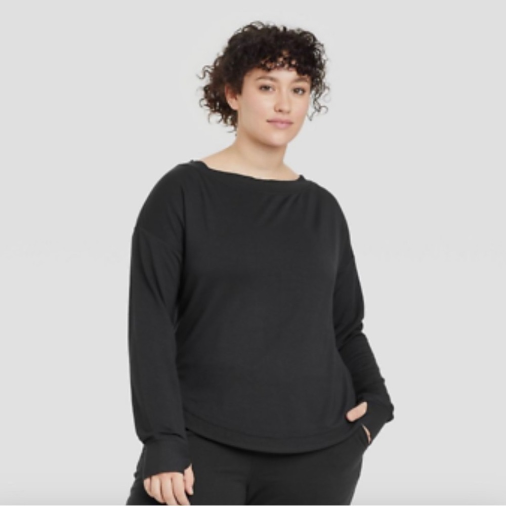 Women's Super Soft Modal Sweatshirt - All in Motion - Black
